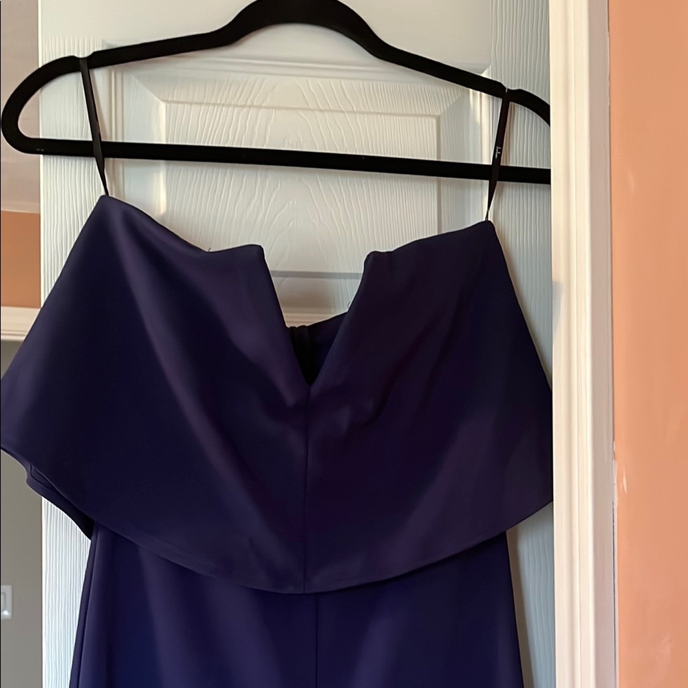Lulus navy strapless jumpsuit